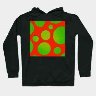 Red Dots and Green Circles Hoodie